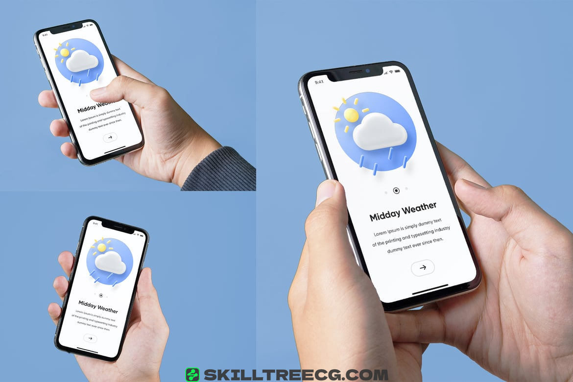 Iphone X Realistic Mockup Pack（964031）-技能树